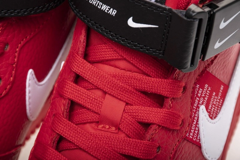 Air Force 1 Mid Utility University Red  804609-605