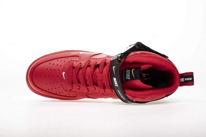 Air Force 1 Mid Utility University Red  804609-605