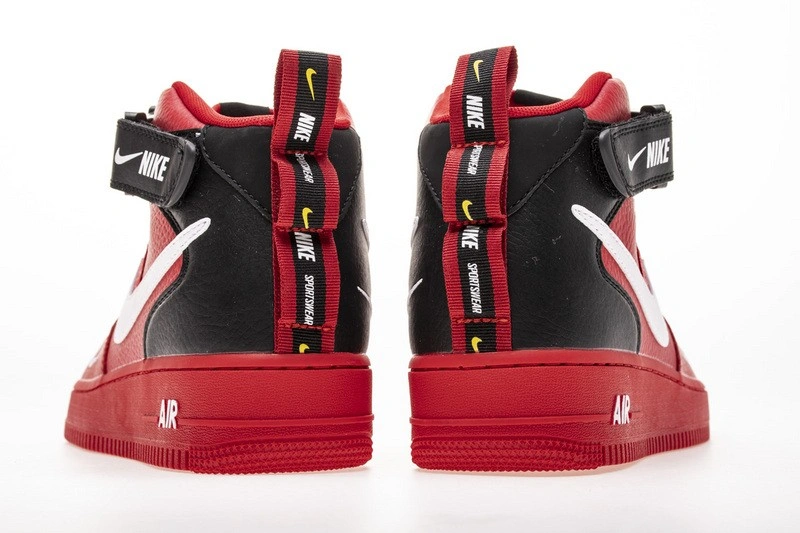 Air Force 1 Mid Utility University Red  804609-605