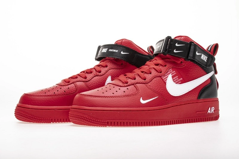 Air Force 1 Mid Utility University Red  804609-605