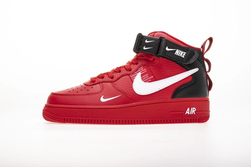 Air Force 1 Mid Utility University Red  804609-605