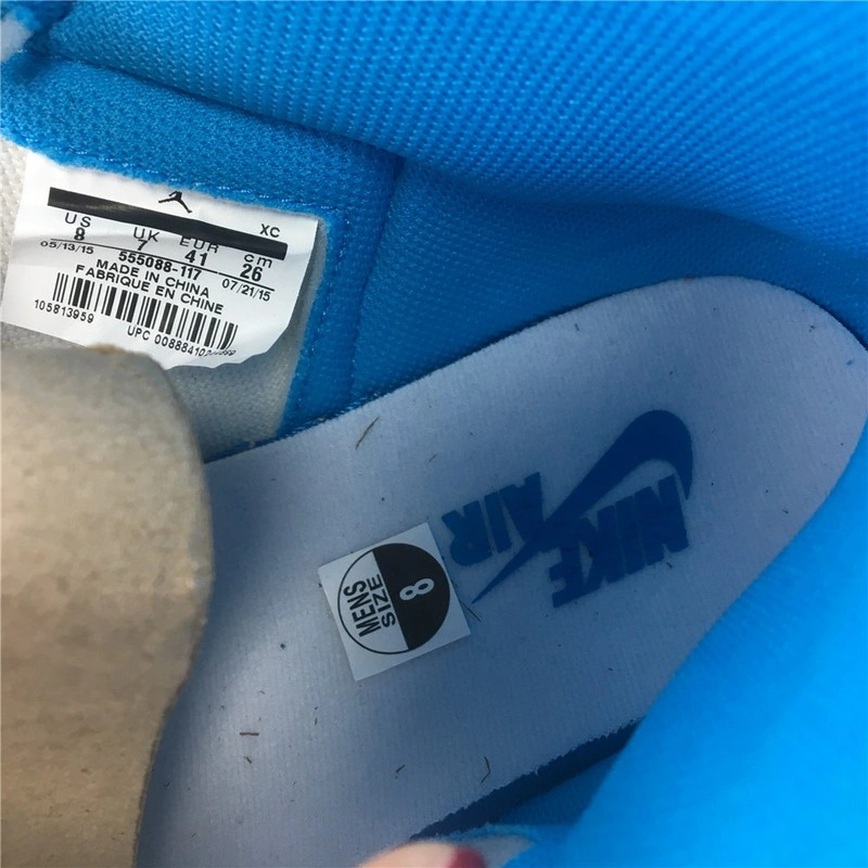 Air Jordan 1  Retro UNC    555088-117