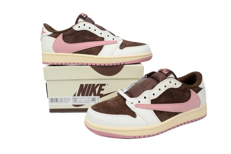 Air Jordan 1  Travis Scott  Low OG SP Dark Pony Pink  DZ4137-206