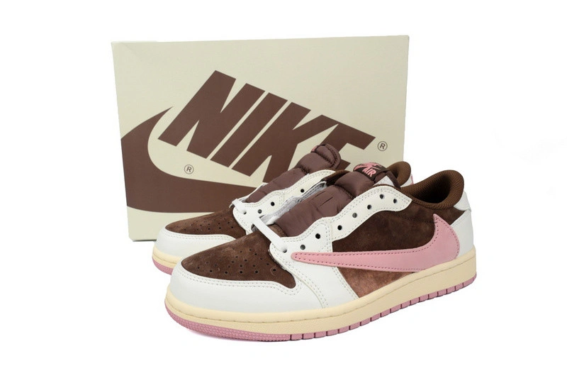 Air Jordan 1  Travis Scott  Low OG SP Dark Pony Pink  DZ4137-206