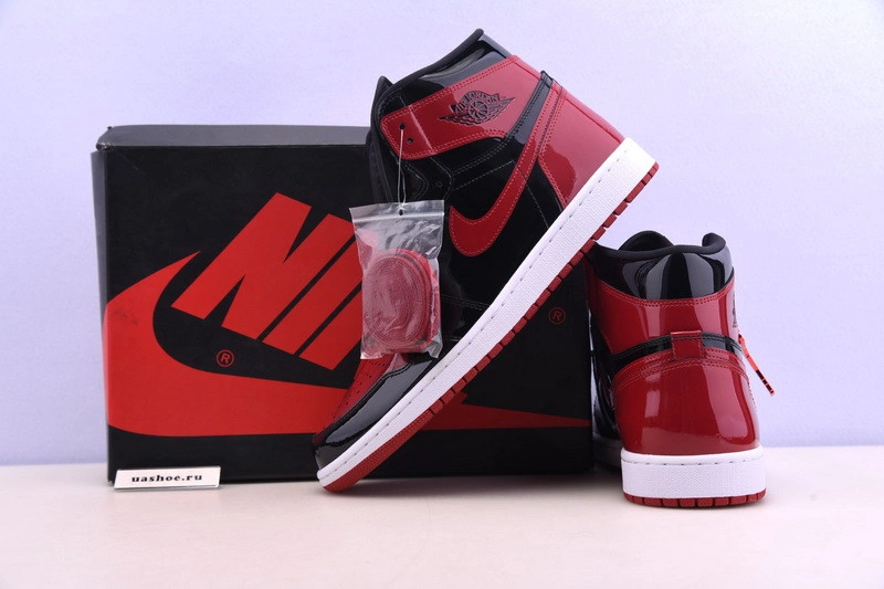 Air Jordan 1 Bred Patent Leather 555088-063