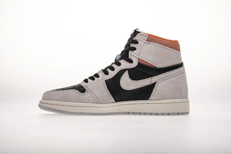 Air Jordan 1 Grey Black Crimson 555088-018