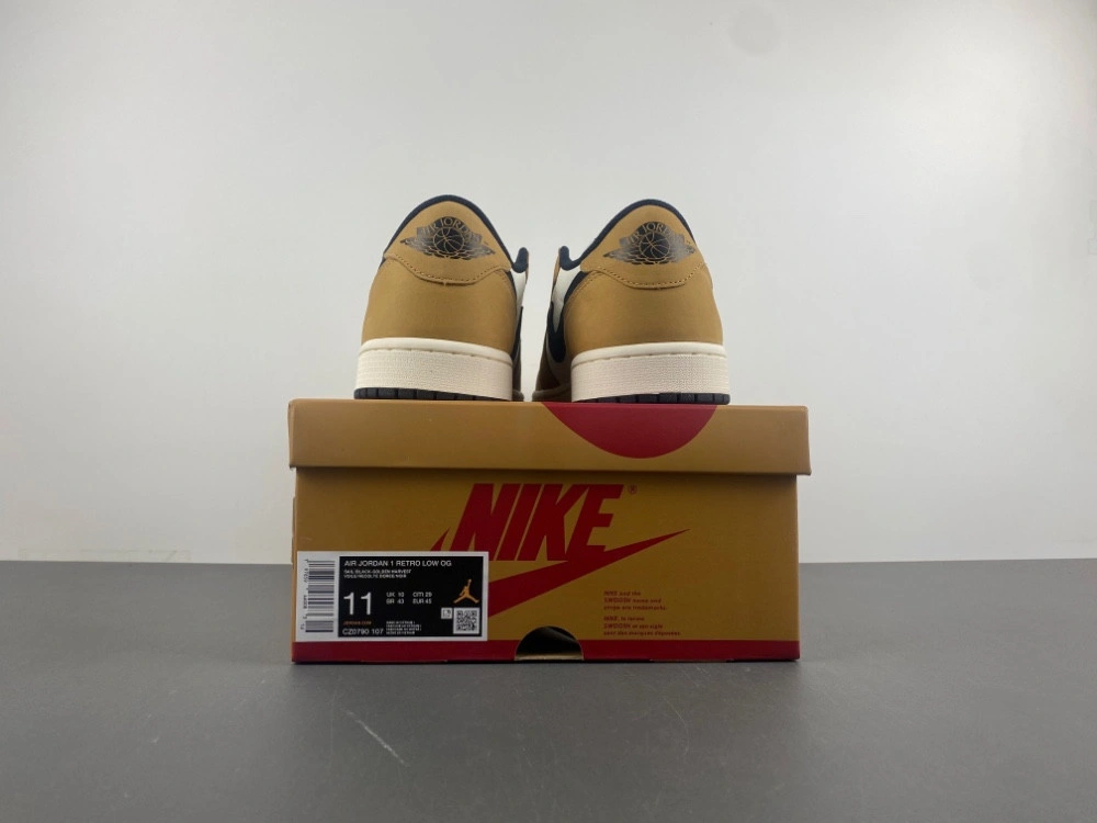 Air Jordan 1 Low 'Sail and Golden Harvest'  CZ0790-107