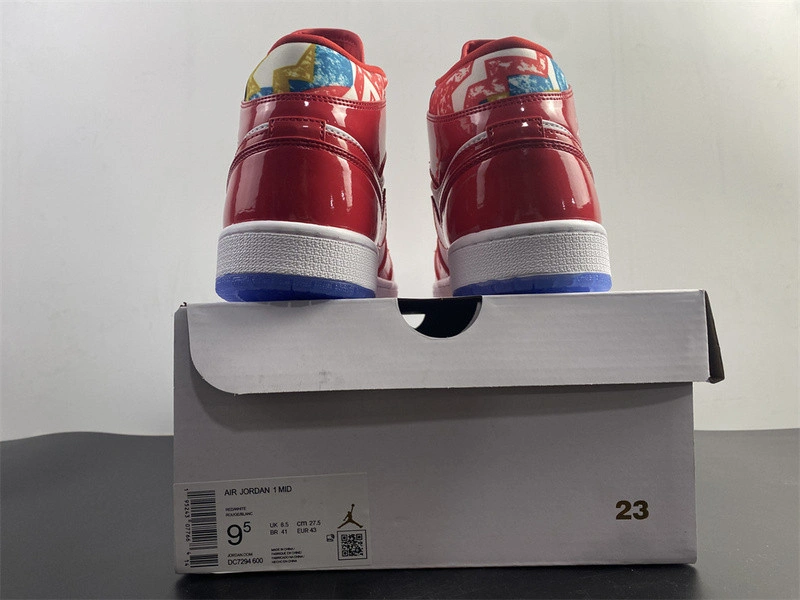 Air Jordan 1 Mid Red Patent DC7294-600