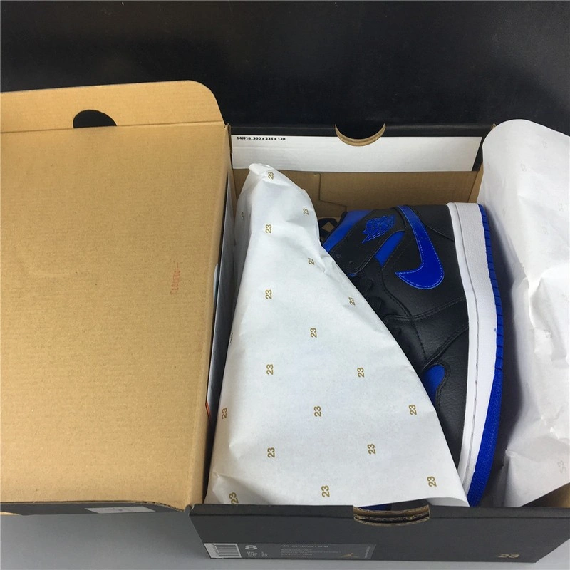 Air Jordan 1 Mid Royal Black Blue 554724-068