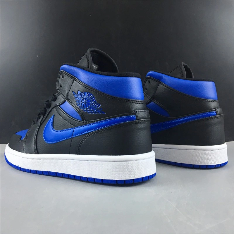 Air Jordan 1 Mid Royal Black Blue 554724-068