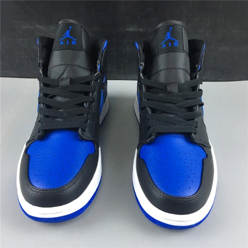 Air Jordan 1 Mid Royal Black Blue 554724-068