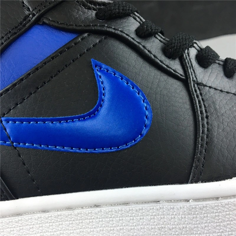 Air Jordan 1 Mid Royal Black Blue 554724-068