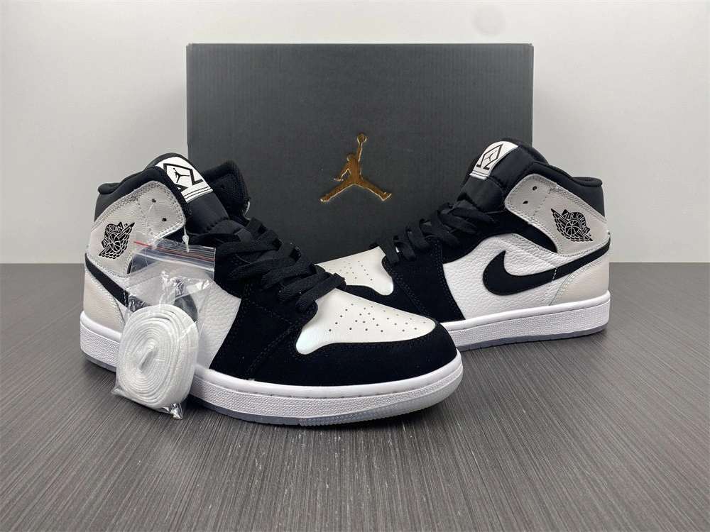 Air Jordan 1 Mid White Black Diamond DH6933-100