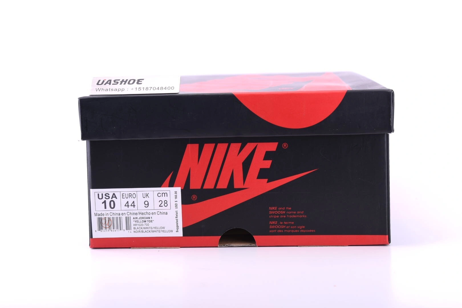 Air Jordan 1 Retro High OG Yellow Toe  AR1020 -700