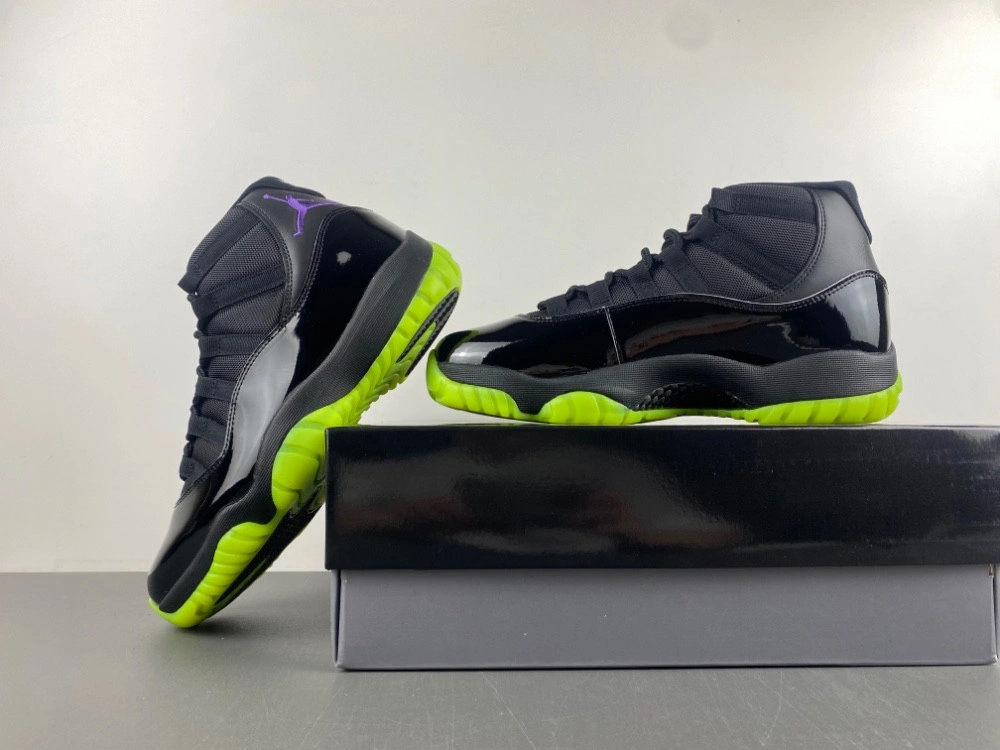 Air Jordan 11 GS Black Barely Volt  IB1378-001