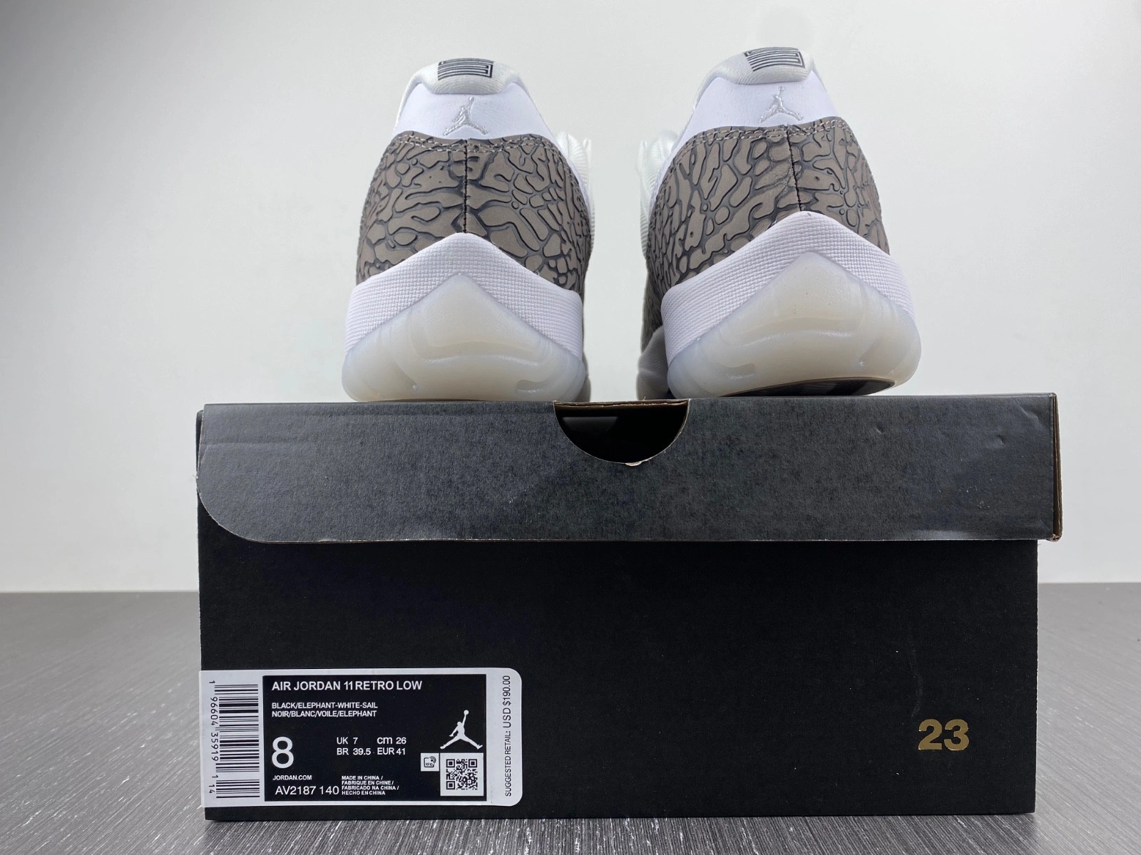 Air Jordan 11 Low Elephant Print AV2187-140