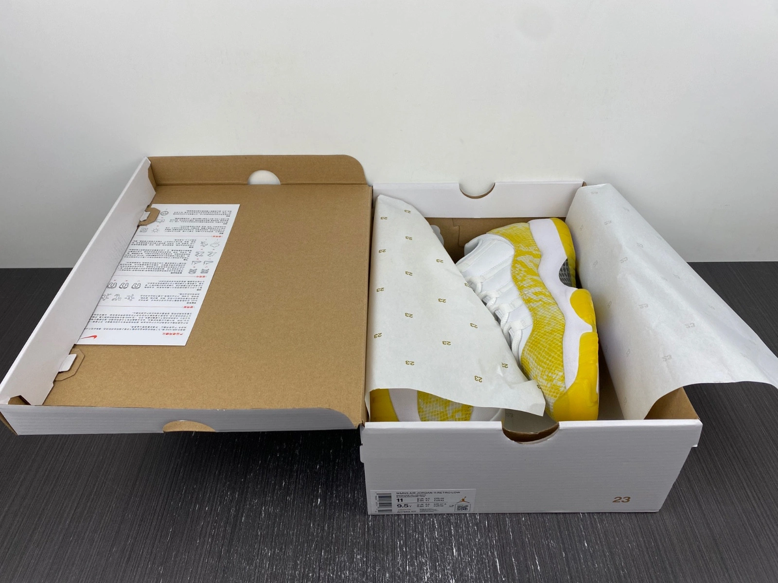 Air Jordan 11 Low WMNS “Yellow Snakeskin” AH7860-107