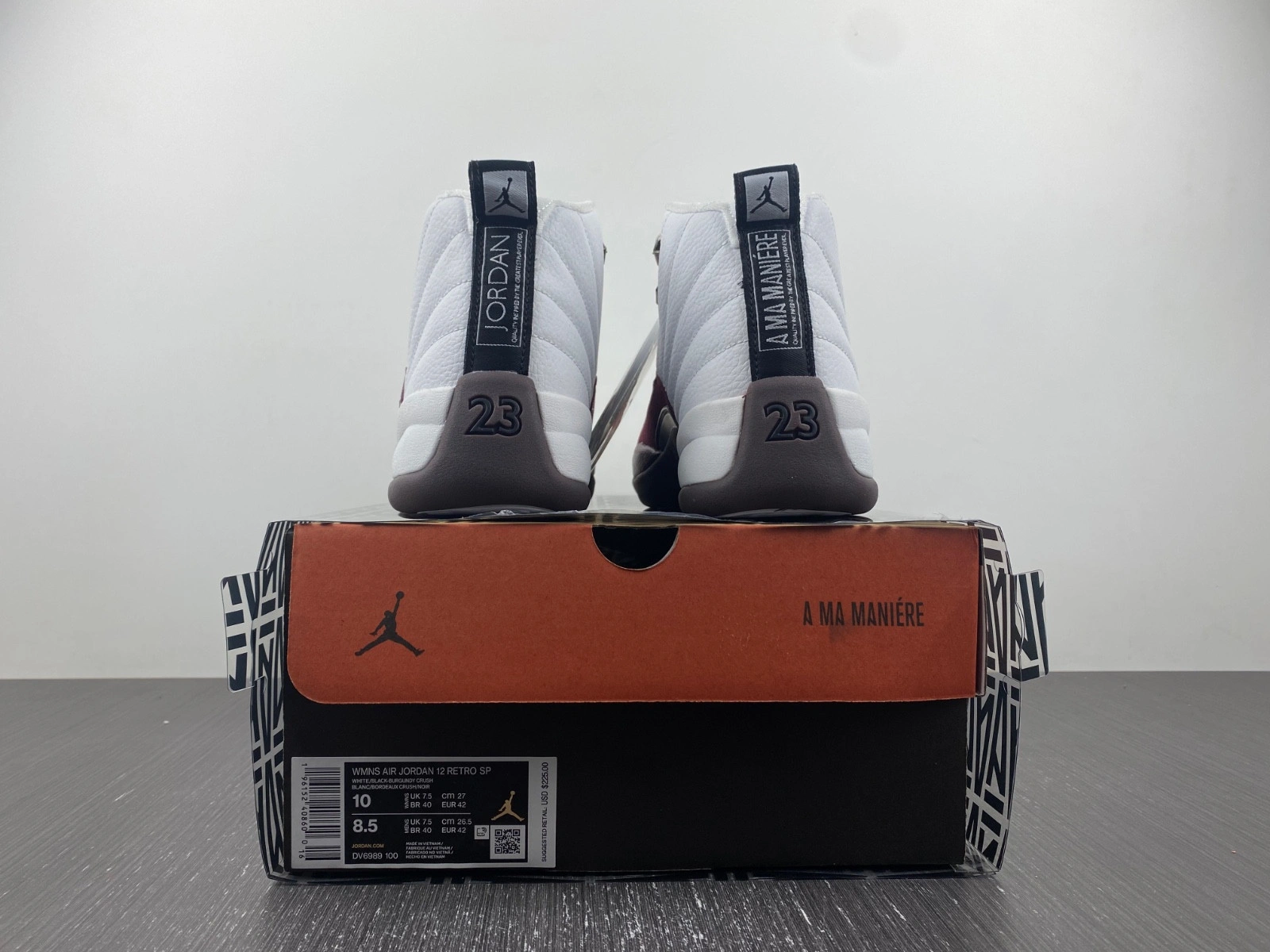 Air Jordan 12  White  A Ma Maniere  DV6989-100