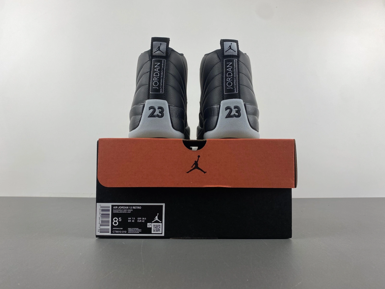 Air Jordan 12 Black Wolf Grey - Sep 2024 - CT8013-010