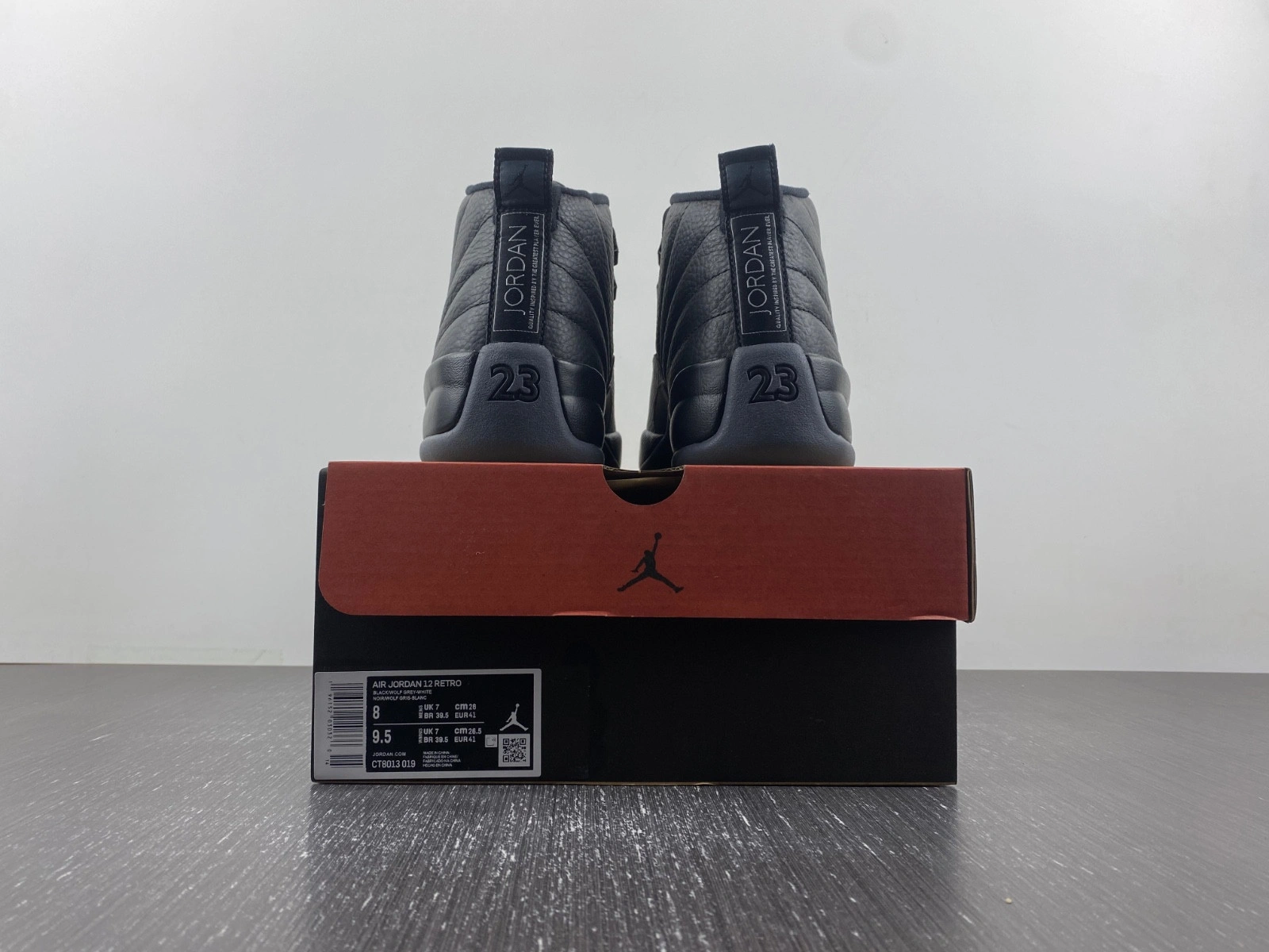 Air Jordan 12 Black Wolf Grey CT8013-019
