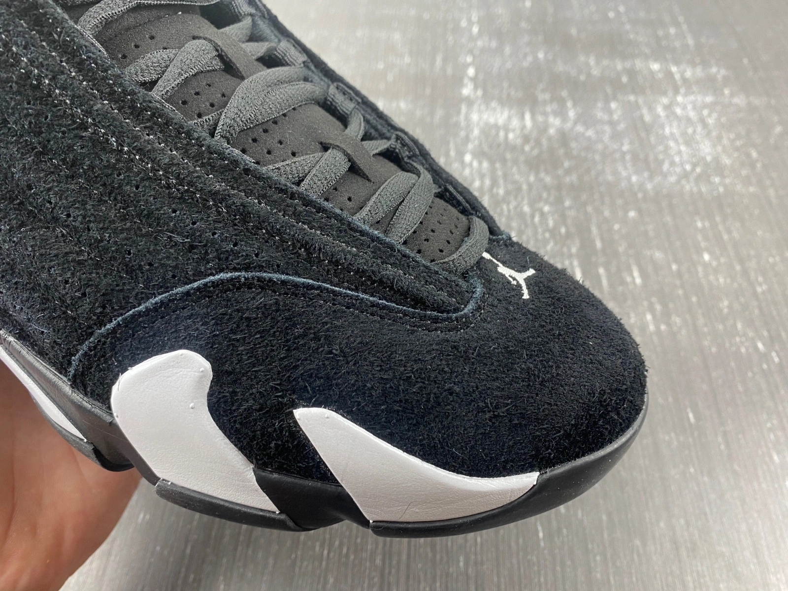 Air Jordan 14 Black White University Red 487471-016