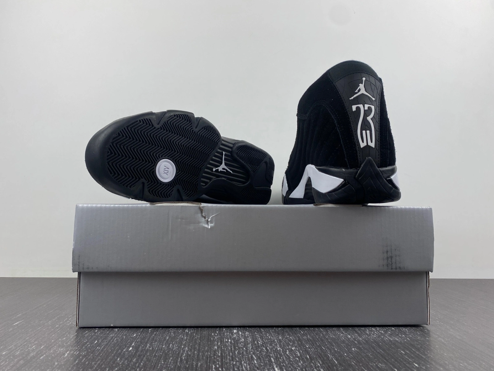 Air Jordan 14 Black White University Red 487471-016