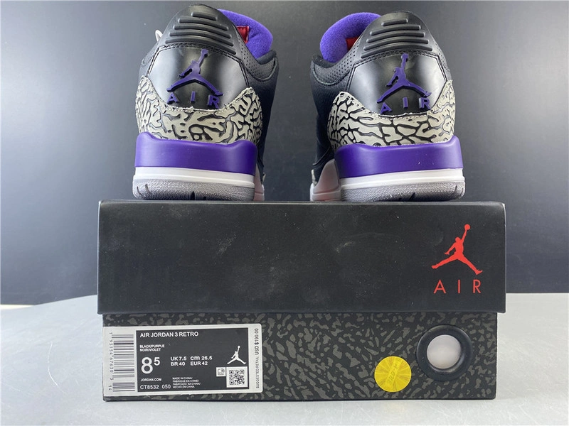 Air Jordan 3 “Court Purple”  CT8532-050