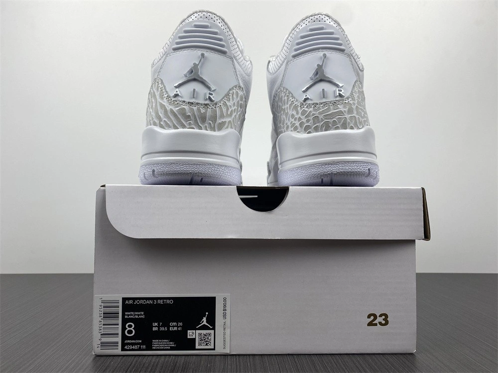 Air Jordan 3 Retro PS 'Triple White'  429487-111