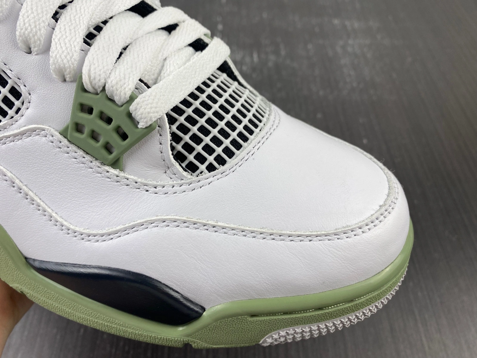 Air Jordan 4 Seafoam Oil Green WMNS AQ9129-103