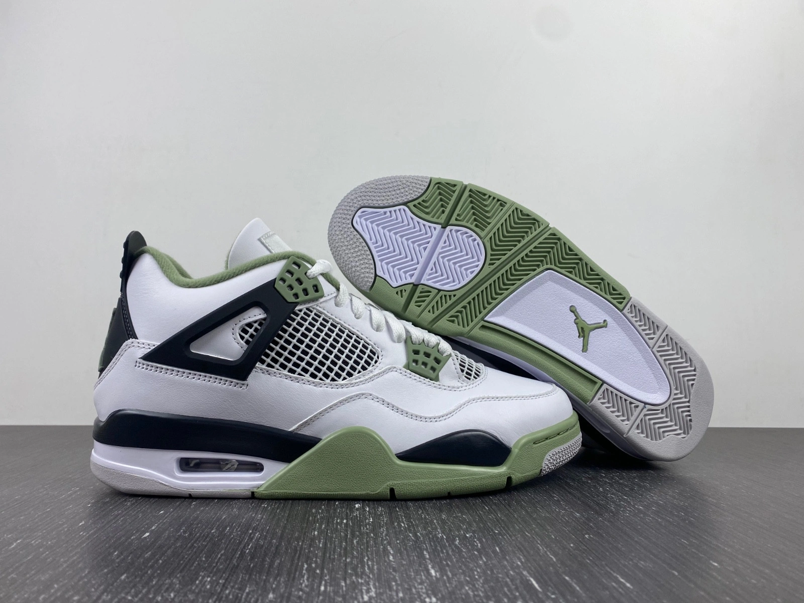 Air Jordan 4 Seafoam Oil Green WMNS AQ9129-103