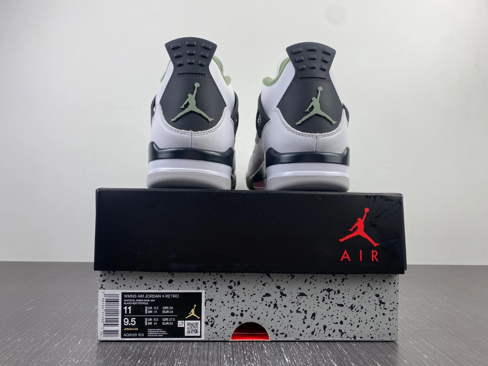 Air Jordan 4 Seafoam Oil Green WMNS AQ9129-103
