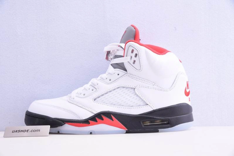 Air Jordan 5 Fire Red 2020 Silver Tongue DA1911-102