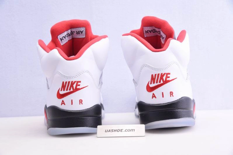 Air Jordan 5 Fire Red 2020 Silver Tongue DA1911-102