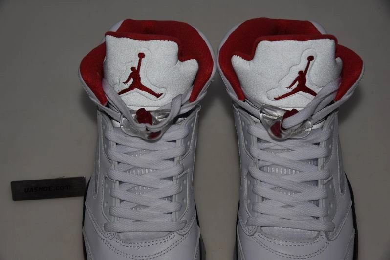 Air Jordan 5 Fire Red 2020 Silver Tongue DA1911-102
