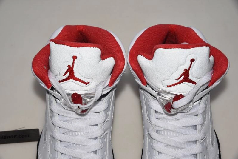 Air Jordan 5 Fire Red 2020 Silver Tongue DA1911-102
