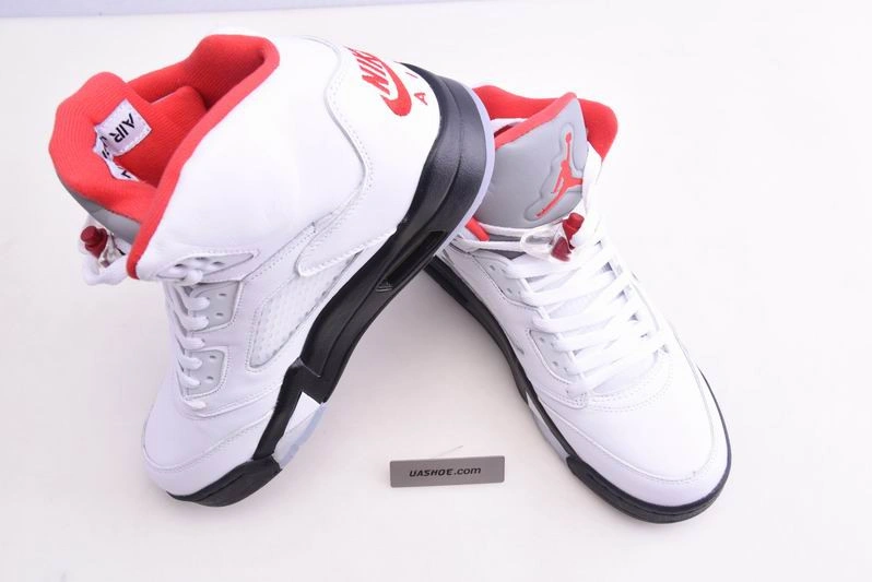 Air Jordan 5 Fire Red 2020 Silver Tongue DA1911-102