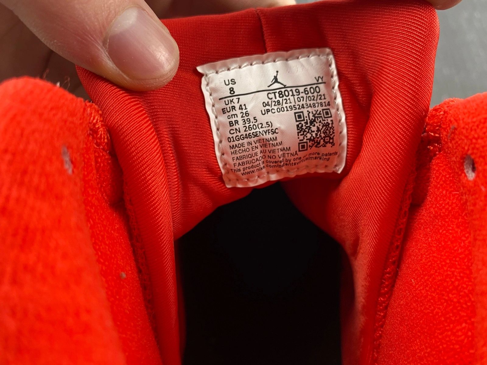 Air Jordan 9 'Chile Red'  CT8019-600