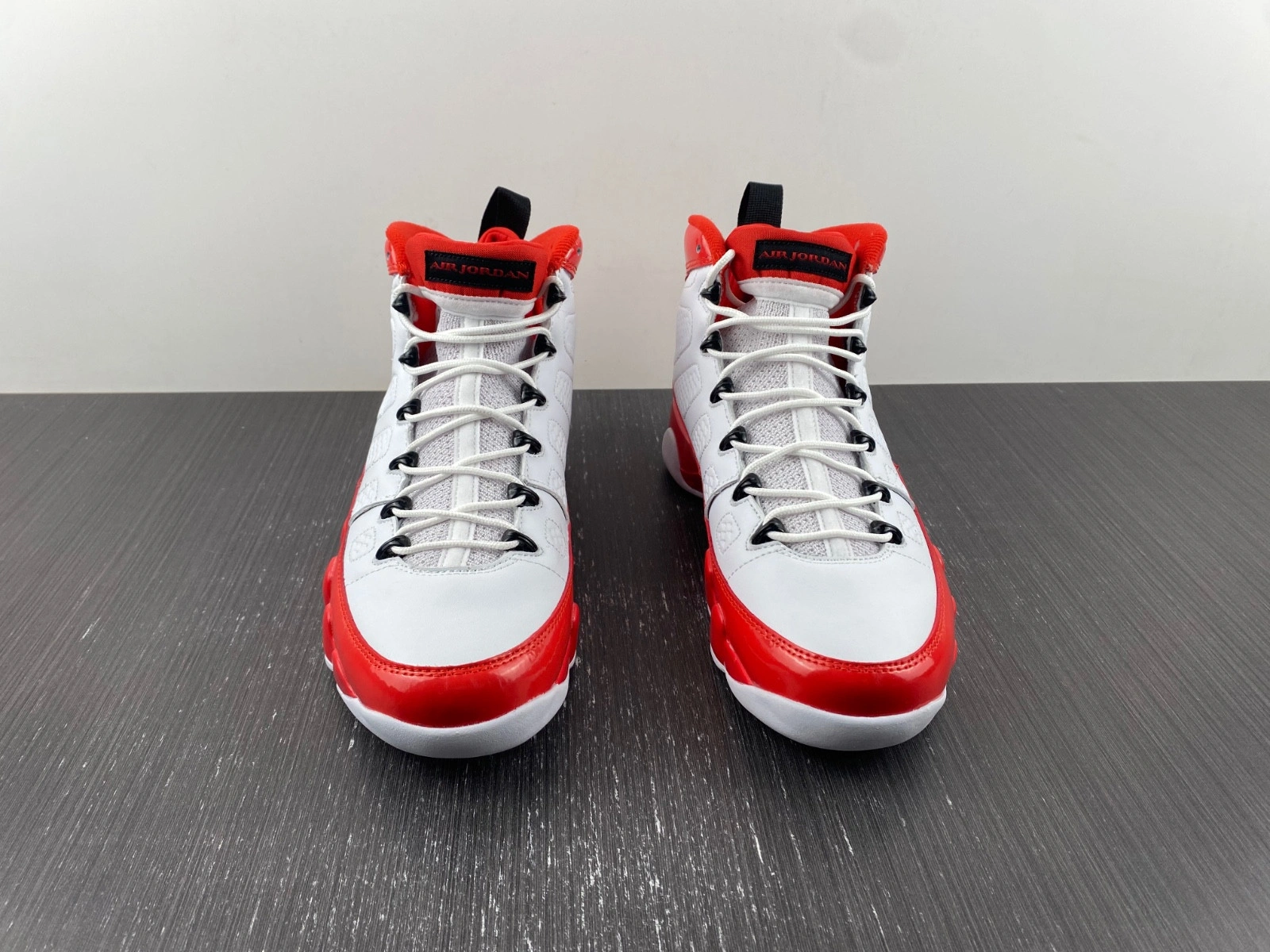 Air Jordan 9 White Gym Red Red Black  302370-160L