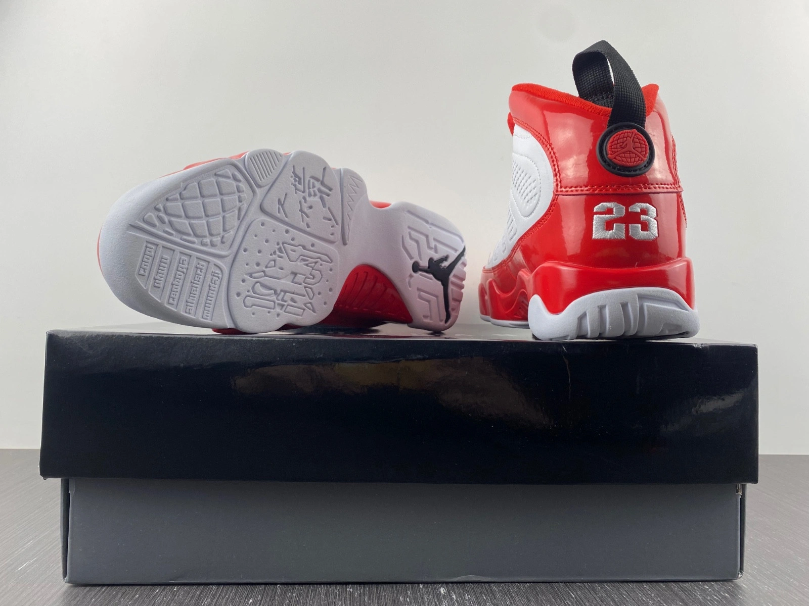 Air Jordan 9 White Gym Red Red Black  302370-160L