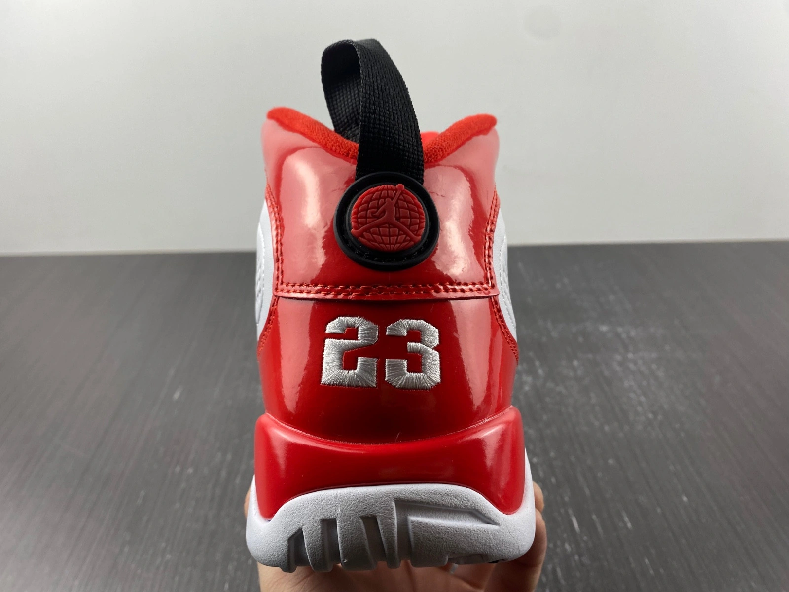 Air Jordan 9 White Gym Red Red Black  302370-160L