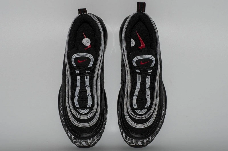 Air Max 97 All-Over Print Black Red  AR4259-001