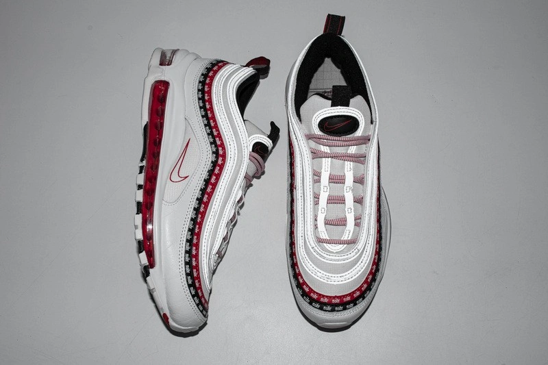 Air Max 97 Sketch Logo White Black Red   CK9397-100