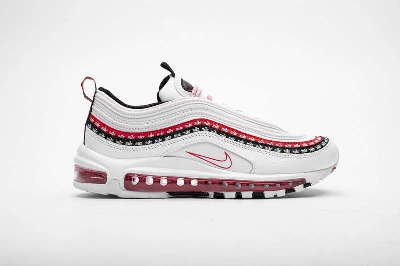 Air Max 97 Sketch Logo White Black Red   CK9397-100