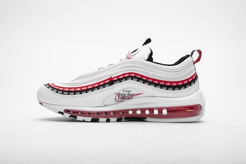 Air Max 97 Sketch Logo White Black Red   CK9397-100