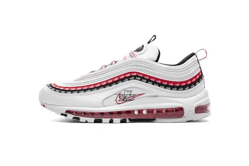 Air Max 97 Sketch Logo White Black Red   CK9397-100