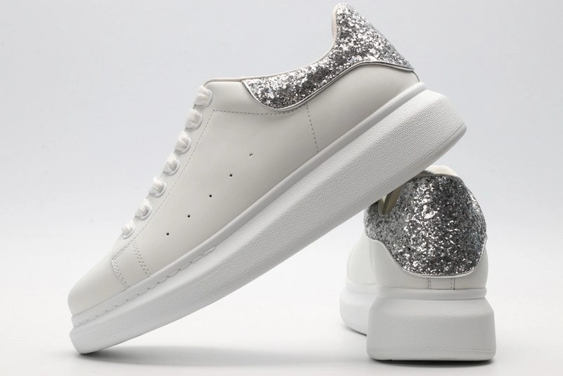 Alexander mcqueen white sliver
