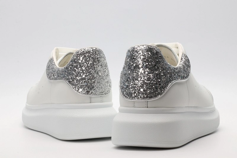 Alexander mcqueen white sliver