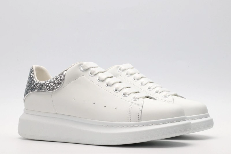 Alexander mcqueen white sliver