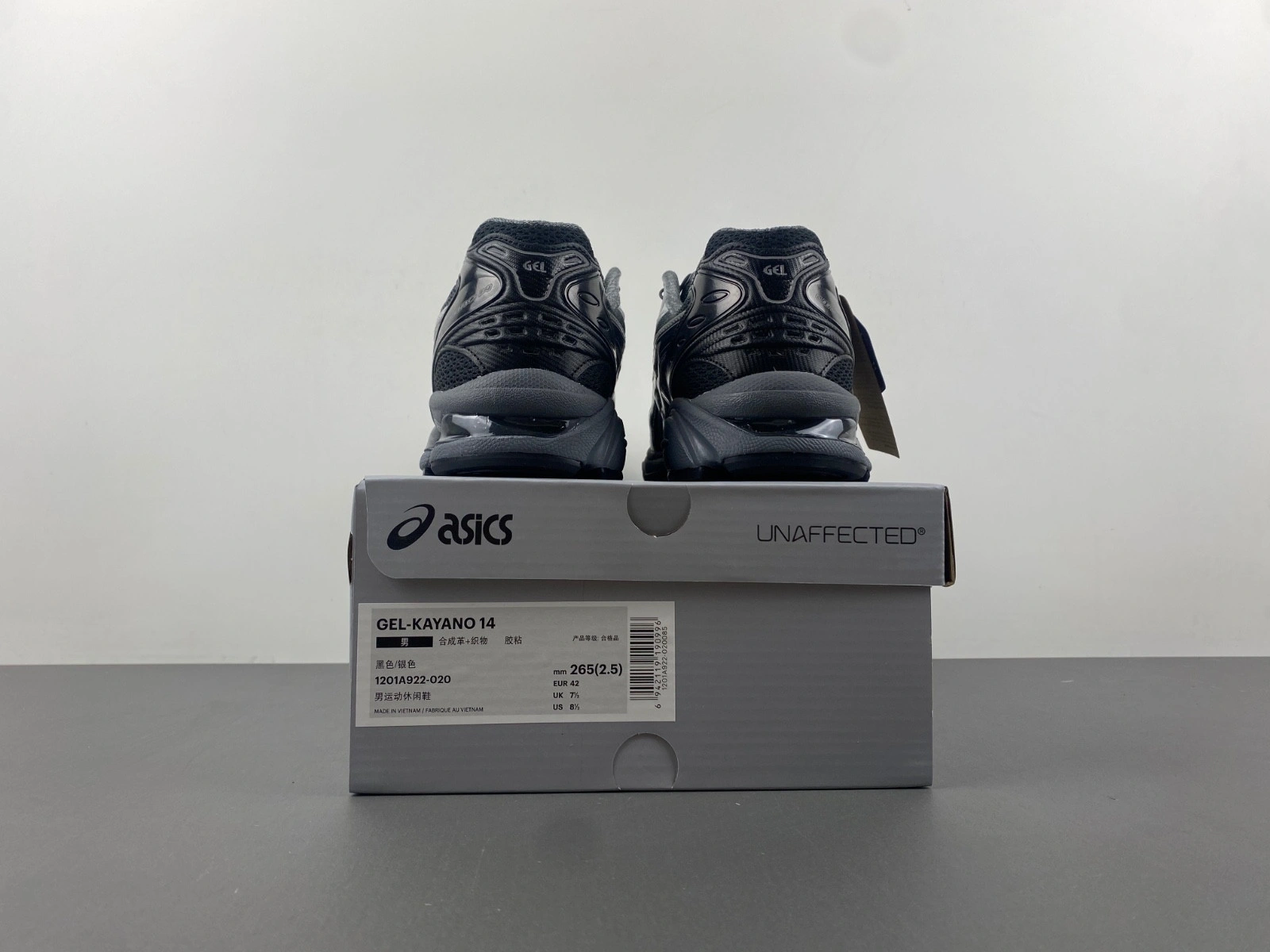Asics Unaffectd x K14 GEL-KAYANO Black Grey 1201A922‑020