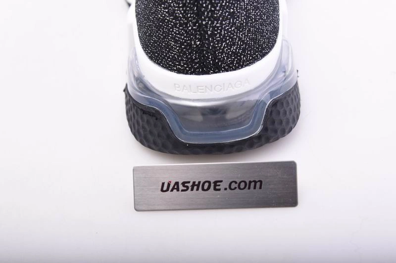 BALENCIAGA  SPEED TRAINER SNEAKERS BLACK  SLIVER